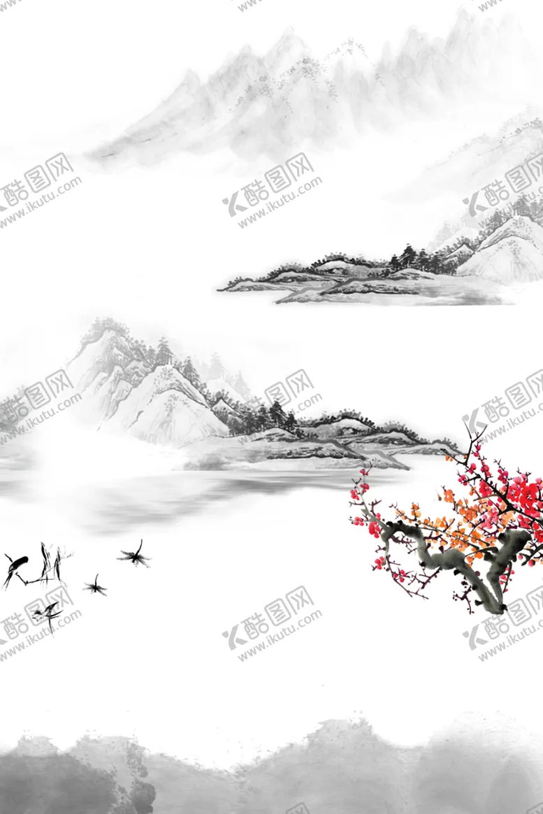 编号：37104609131341010978【酷图网】源文件下载-水墨画背景