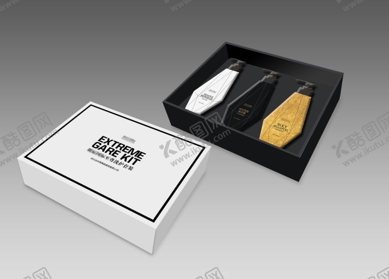 编号：91497609130208504637【酷图网】源文件下载-黑白大气包装盒