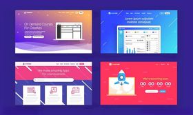 多彩网页界面设计展示