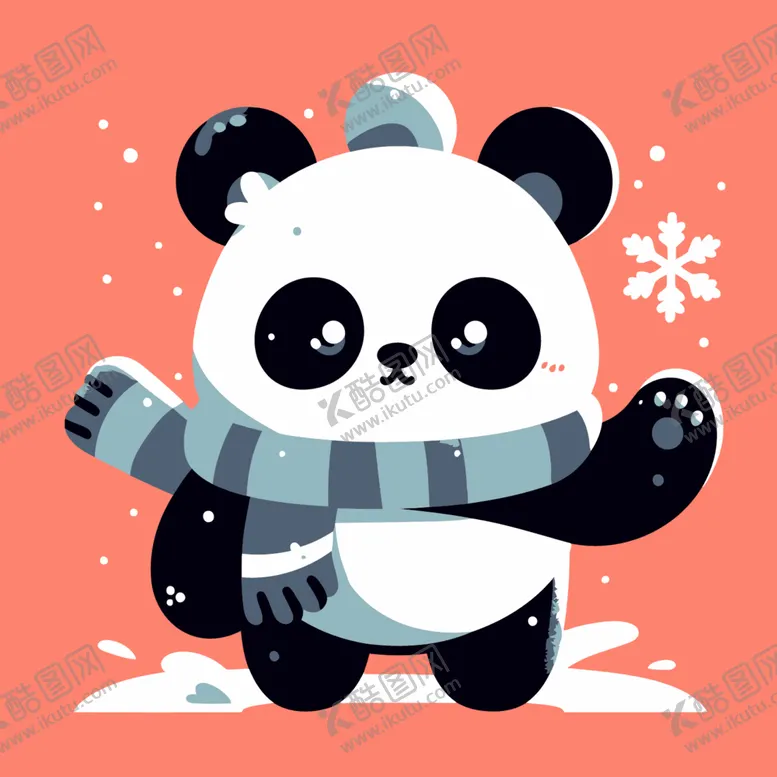 编号：54264512092336434623【酷图网】源文件下载-可爱熊猫卡通