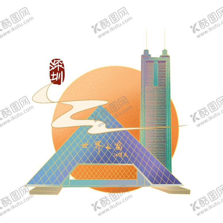 编号：80183902032129589918【酷图网】源文件下载-国潮插画背景