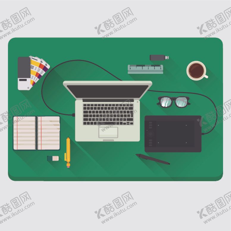 编号：46055210220940059353【酷图网】源文件下载-办公桌插图