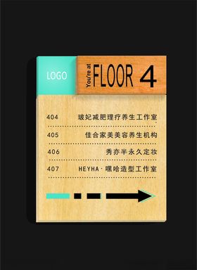 楼层指示牌