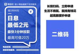 高大上简约有钱花海报贷款设计