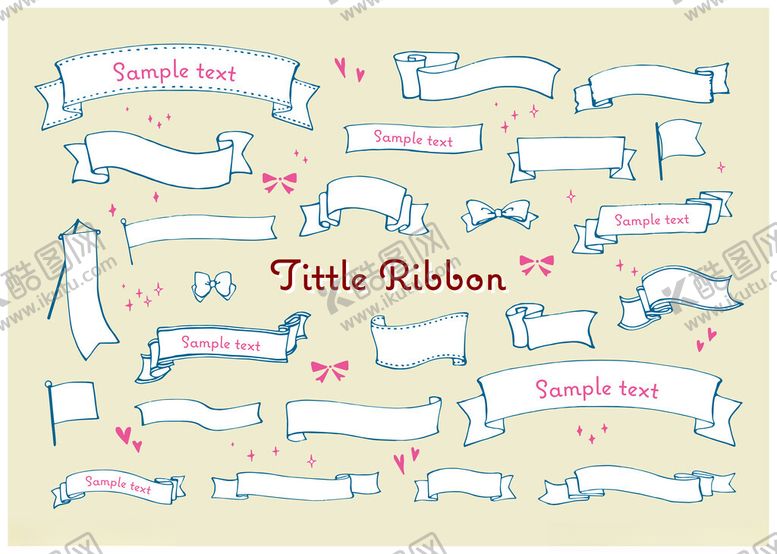 编号：17323211251909501406【酷图网】源文件下载-复古手绘风格装饰性横幅