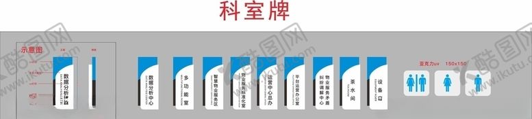 编号：29680807042124353784【酷图网】源文件下载-物业科室牌
