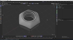 螺帽C4D模型