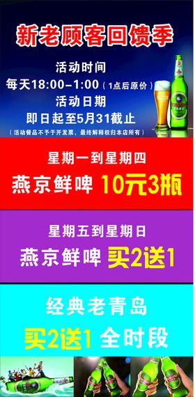 为答谢新老客户的支持展架