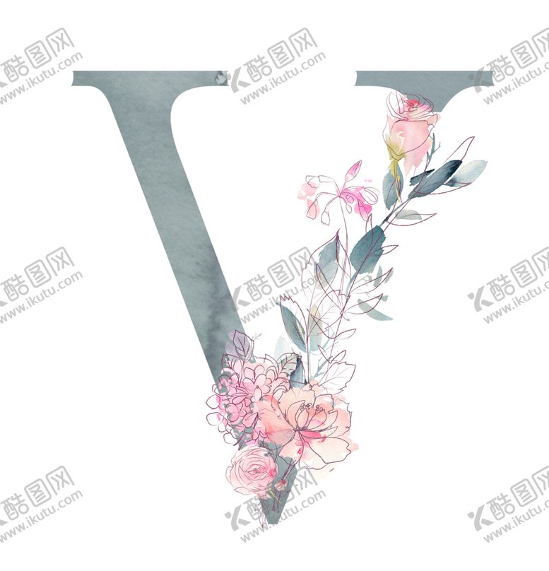 编号：20381805182339135770【酷图网】源文件下载-植物手绘水彩