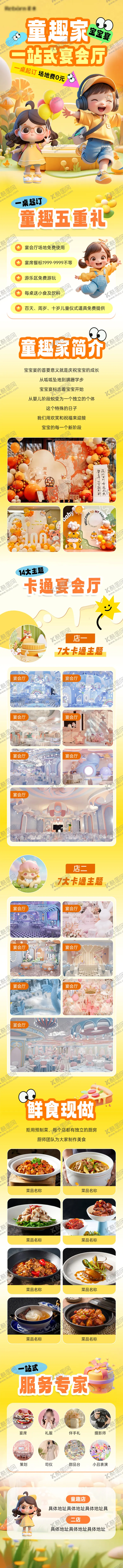 编号：81575206151724452090【酷图网】源文件下载-酒店生日宴活动长图专题设计