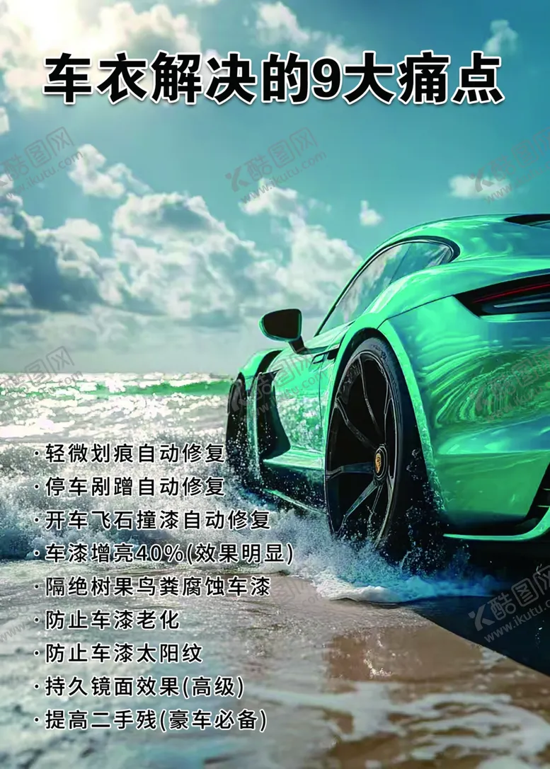 编号：93041103072129196701【酷图网】源文件下载-车衣功能海报