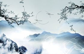 风景水墨画