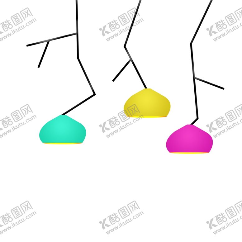 编号：25585109142011122513【酷图网】源文件下载-吊灯元素