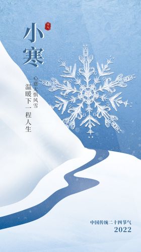 地产小寒节气海报