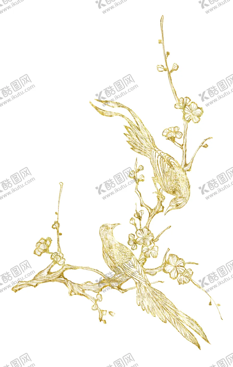 编号：43612406250210316856【酷图网】源文件下载-国潮手绘喜鹊