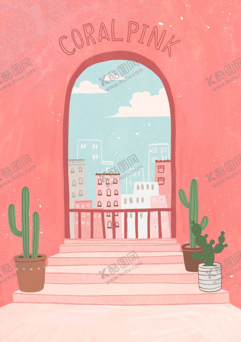 编号：11347310300843312461【酷图网】源文件下载-粉红浪漫插画