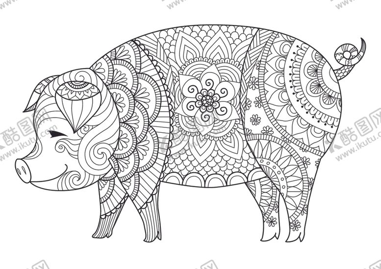 编号：19412609232318531527【酷图网】源文件下载-线条花纹图案设计