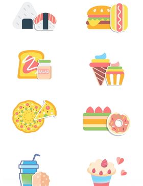 手抄报美食食物零食夏天卡通边框