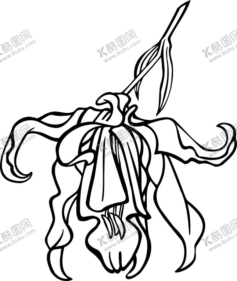 编号：58787810242222425405【酷图网】源文件下载-黑白手绘植物    