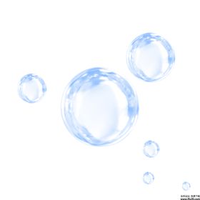 气泡蓝色水泡彩色透明泡泡