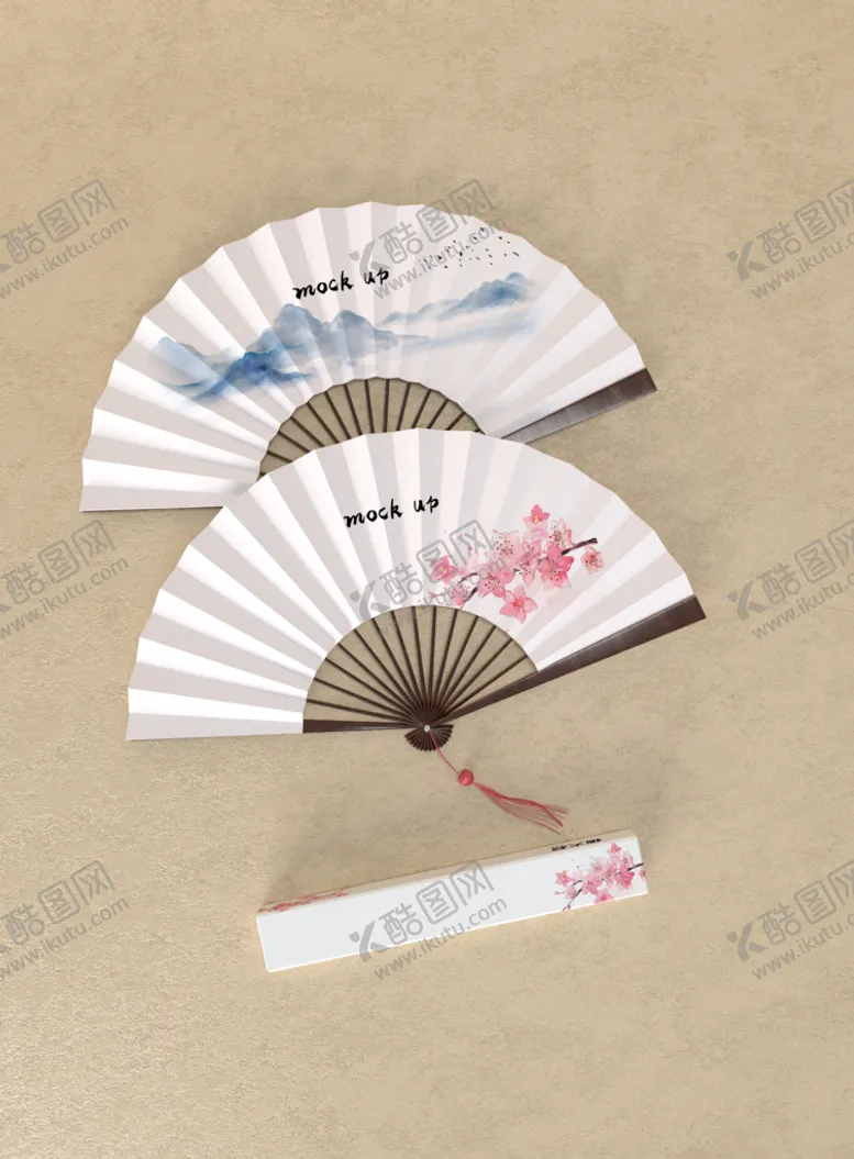 编号：40280210190931574968【酷图网】源文件下载-纸扇样机