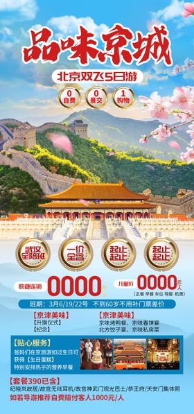 品味京城旅游海报