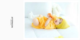 简约日系风格儿童生日相册模板