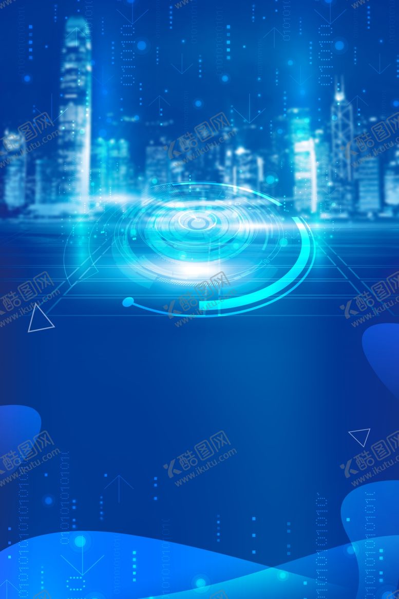 编号：50082409240958078325【酷图网】源文件下载-蓝色科技背景