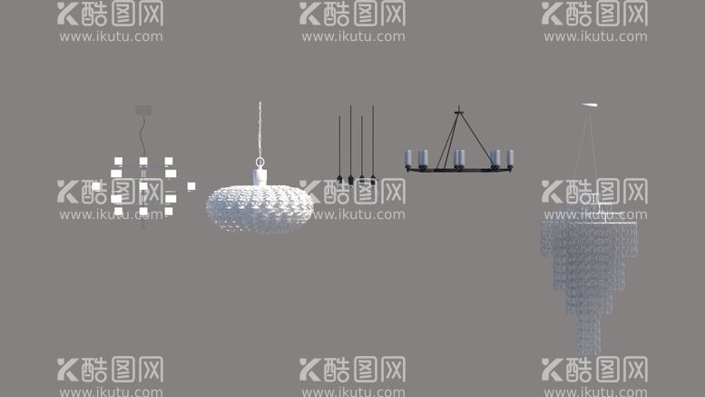 编号：65569211191455522831【酷图网】源文件下载-吊灯模型