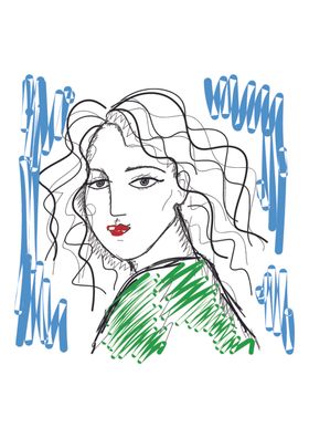 线条女孩