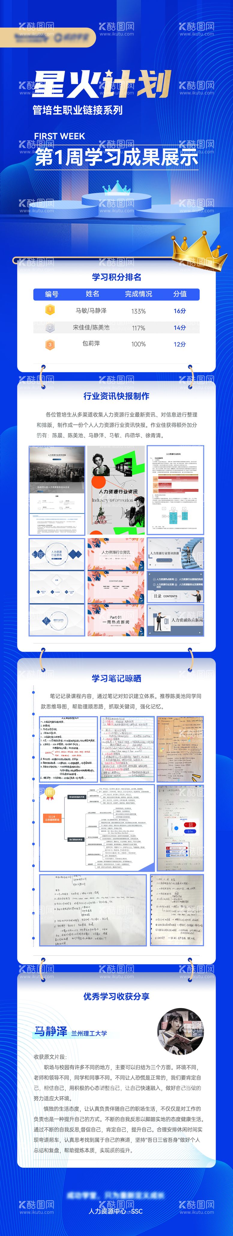 编号：72147112021532489159【酷图网】源文件下载-人力资源管培生学习积分排行榜长图海报