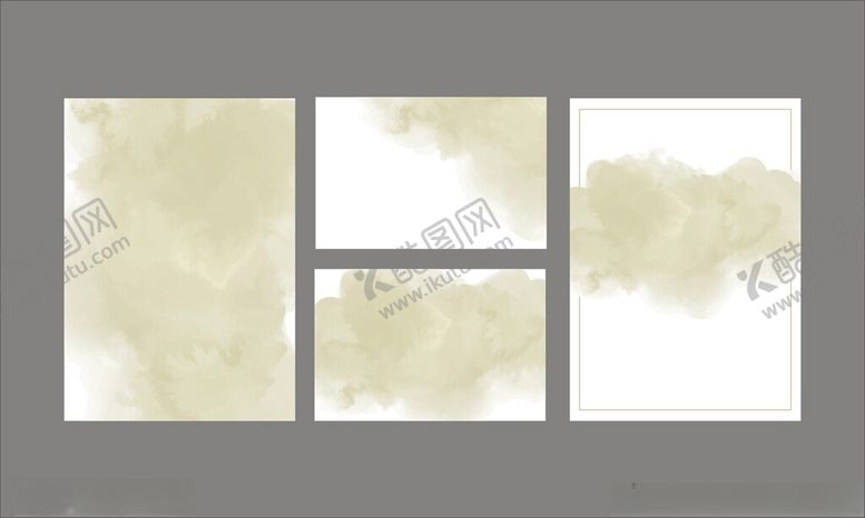 编号：64415411142131309419【酷图网】源文件下载-抽象绿色背景的婚礼邀请函贺卡