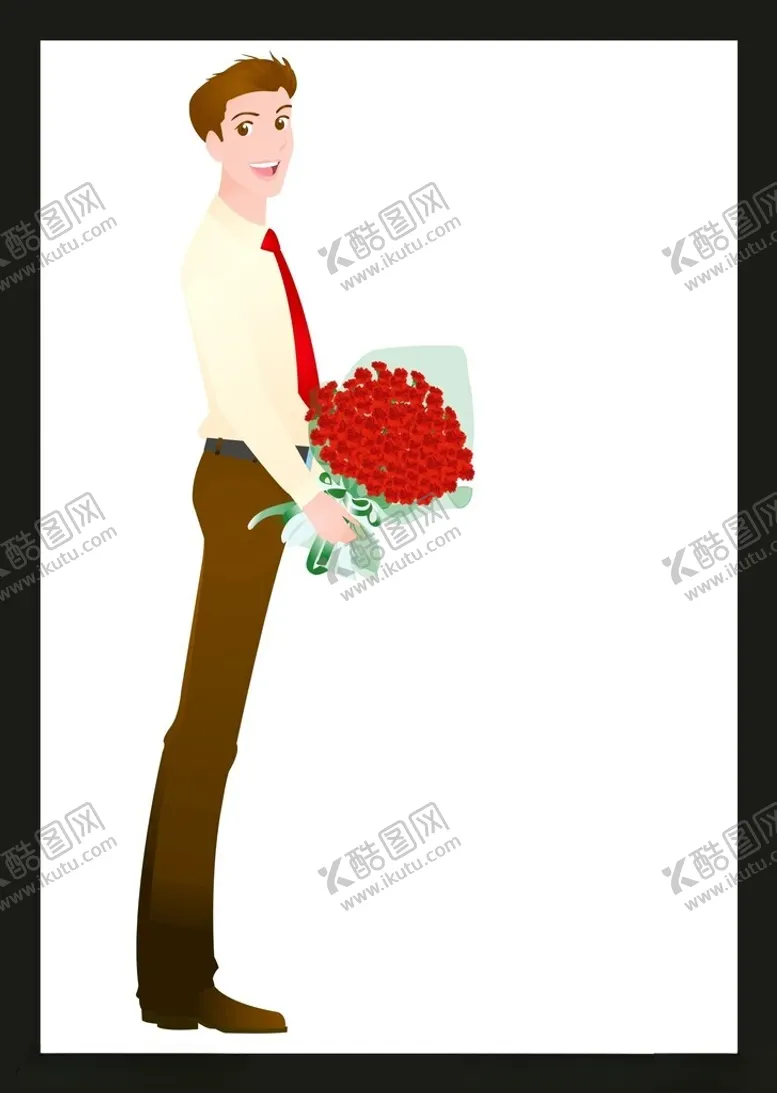 编号：50479802010124161264【酷图网】源文件下载-送花男孩