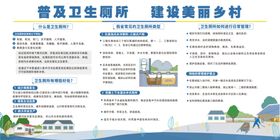 普及卫生厕所建设美丽乡村宣传栏