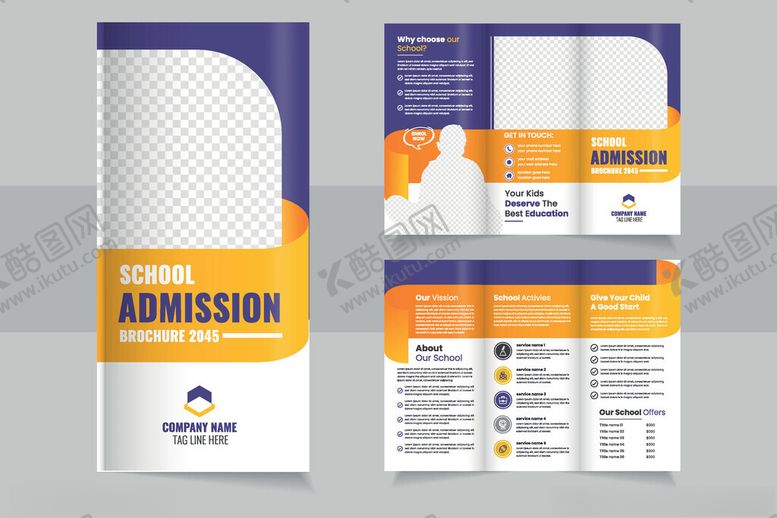 编号：46322211180129455444【酷图网】源文件下载-三折页