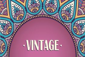 精美花纹名片底板