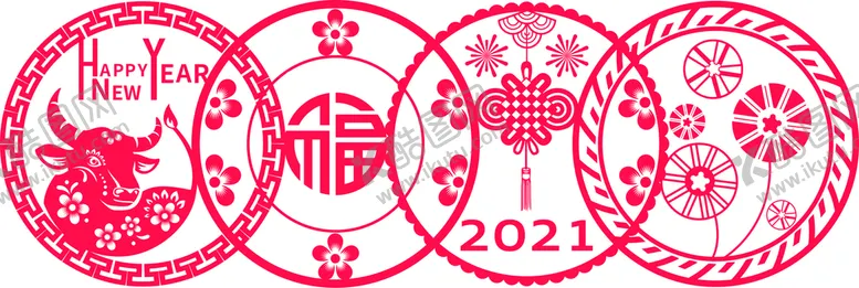 编号：44243711171438494160【酷图网】源文件下载-新年红色窗花剪纸