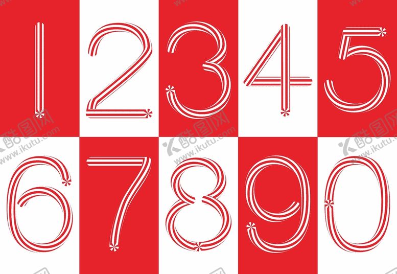 编号：94430401251422489437【酷图网】源文件下载-糖果数字