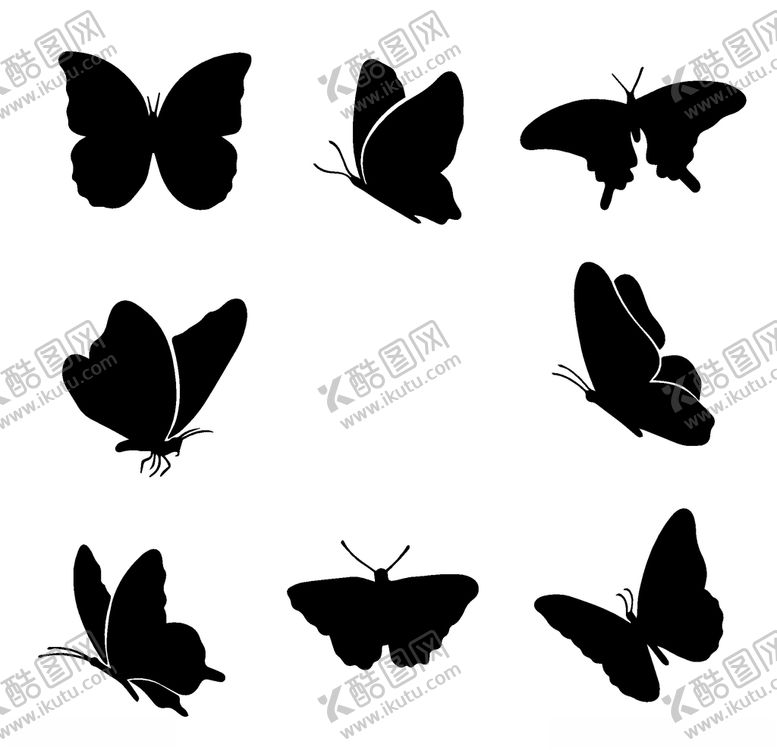 编号：70737806171453546552【酷图网】源文件下载-昆虫剪影