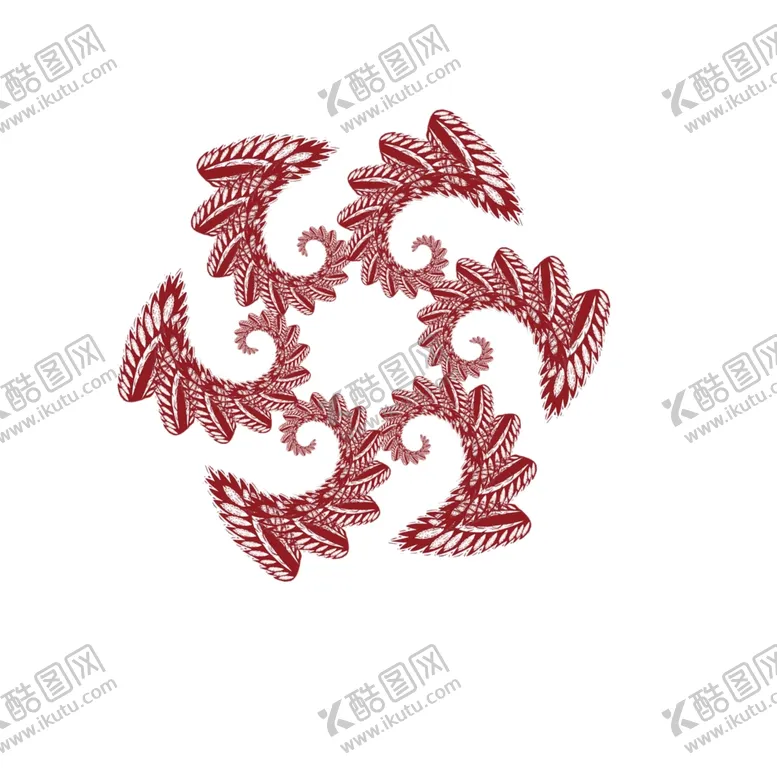 编号：24238306232015271308【酷图网】源文件下载-旋转图案红色花纹设计
