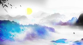 地产中式园林山水意境山水视觉