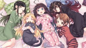 动漫壁纸星空开心房屋扮演