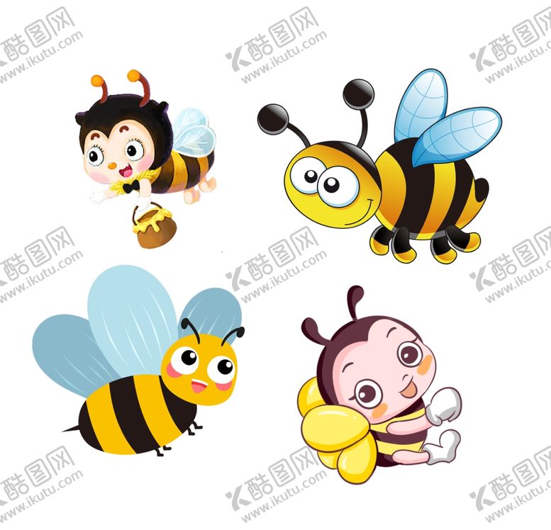 编号：83494505111448383252【酷图网】源文件下载-卡通蜜蜂
