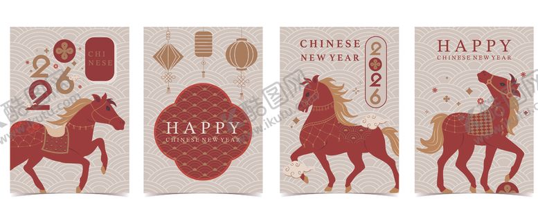 编号：78886204040826478412【酷图网】源文件下载-马年春节装饰画