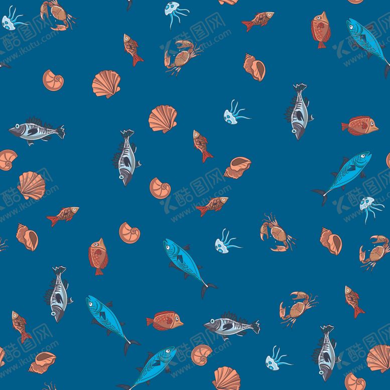 编号：86613610030429105200【酷图网】源文件下载-深海鱼