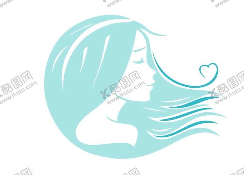 编号：17563109180849462080【酷图网】源文件下载-卡通长发女孩