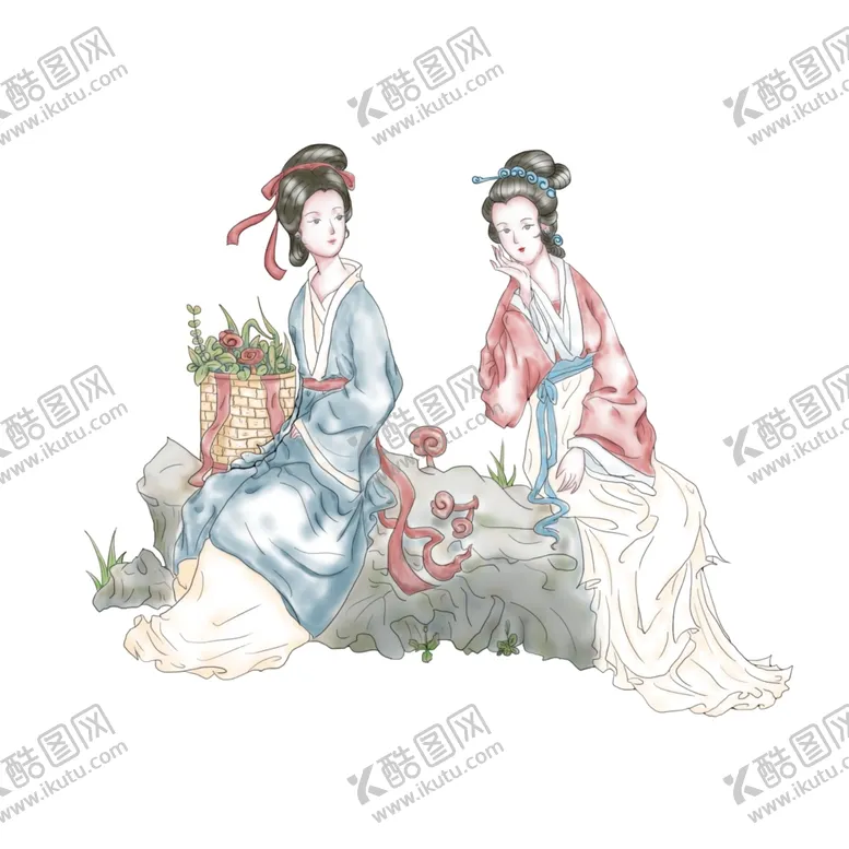 编号：01489509240544236801【酷图网】源文件下载-古代女子问诊