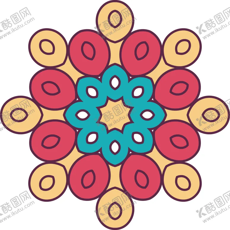 编号：42934902100218425458【酷图网】源文件下载-华丽花纹背景 