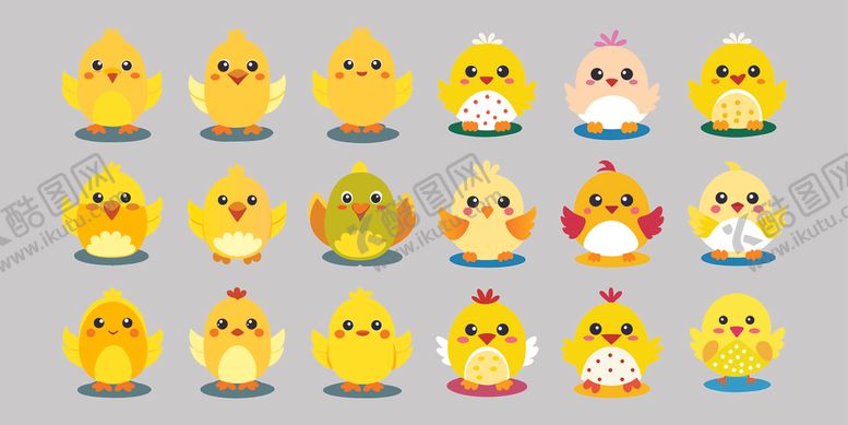 编号：74372604091721457135【酷图网】源文件下载-卡通小鸡
