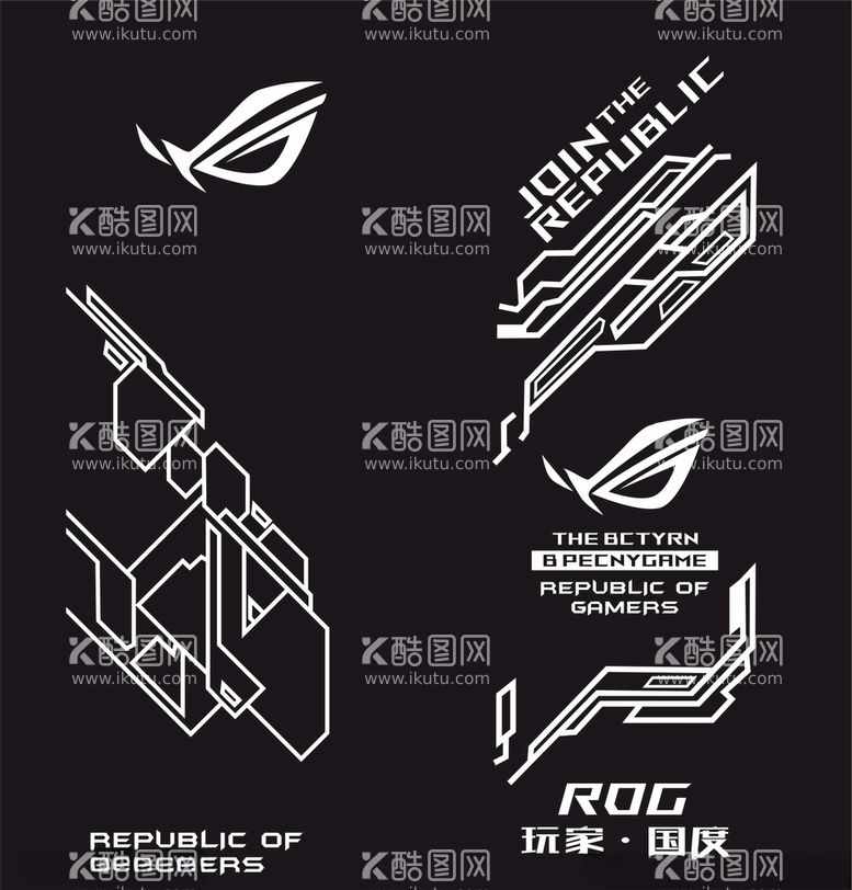 编号：98759103211418526561【酷图网】源文件下载-ROG图案设计